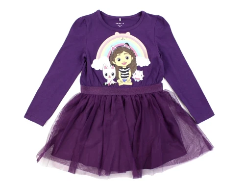 Name It plum purple kjole Gabby\'s Dollhouse